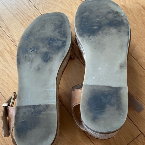 Leather Espadrille Wedge Sandal - Picture 4 of 9